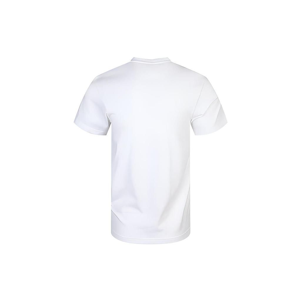 adidas T Shirts Men's White Crew Neck Moderate Straight Fit FM6259