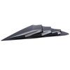 2PCS Car Rear Side Vent Quarter Window Louver Shutter Cover Parts Accessories For Honda Accord  Carbon Fiber Look
