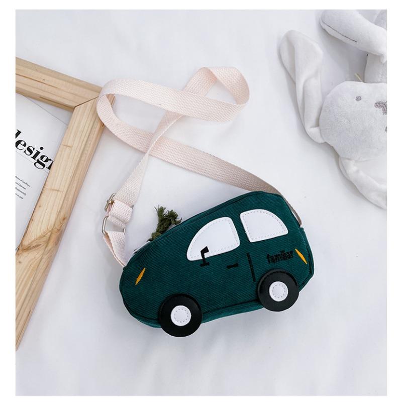 Autumn new cartoon cute flannel 3D car children's bag baby change accessories bag tide autumn and winter