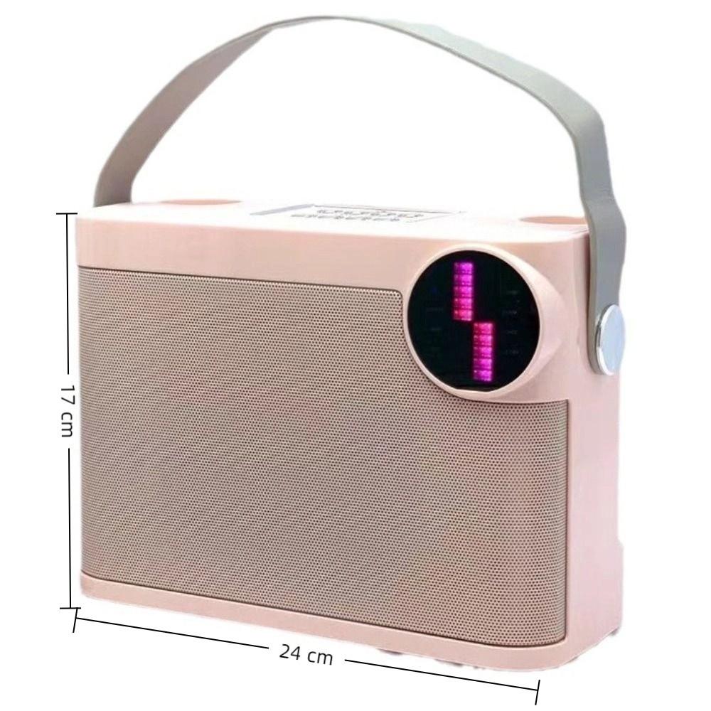 With Dual Microphone Karaoke Speaker Bluetooth 5.3 Wireless Microphone Speaker  Family Party