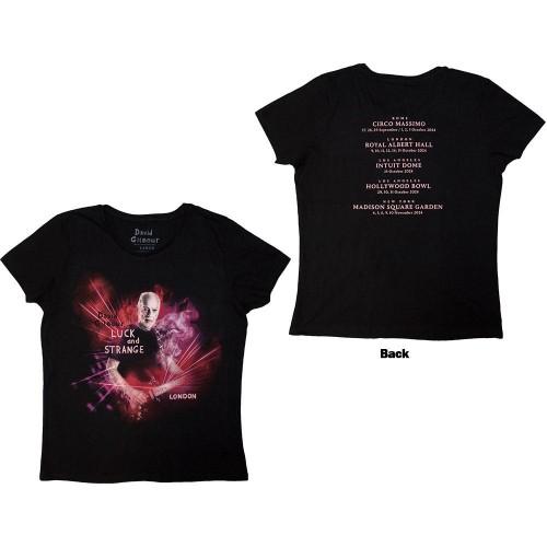 David Gilmour Womens/Ladies Luck & Strange London Back Print T-Shirt