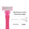 6-Blade Women's Manual Razor for Underarms, Legs, and Bikini Line Hair Removal