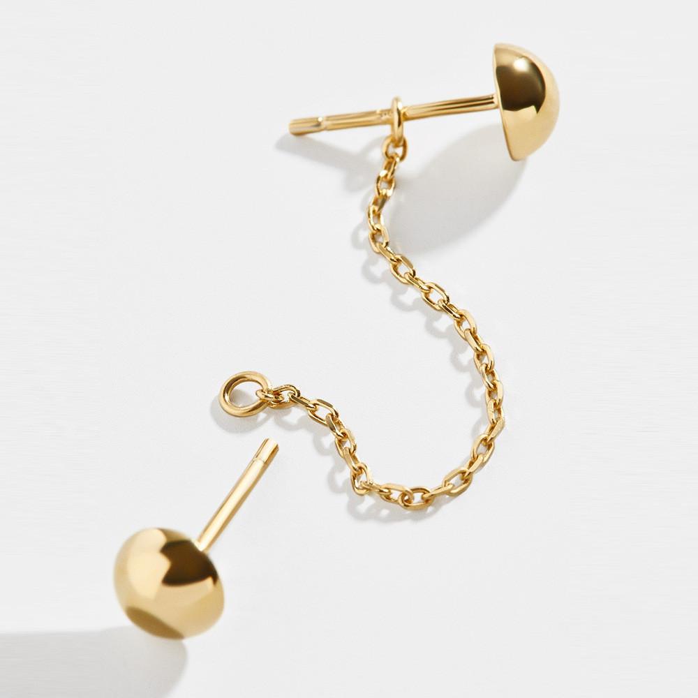 Double Fashionable Ball Earrings Elegant Alloy Jewelry Women For