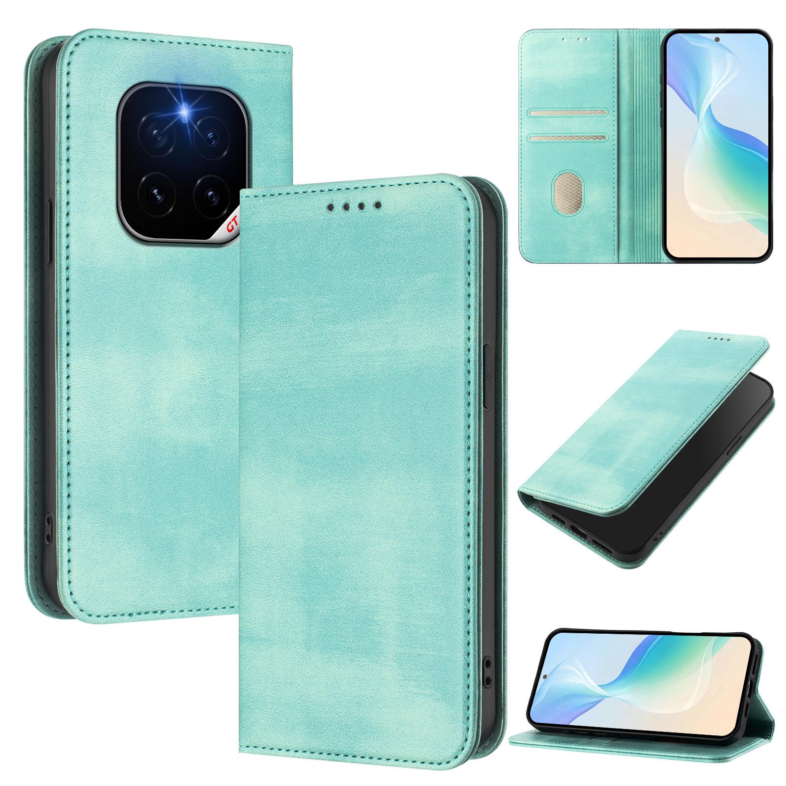 

For Honor GT Pro Wallet Cases Retro Texture RFID Blocking Leather Phone Cover Black