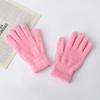 Simple Solid Color Adult And Children Winter Warm And Windproof Plush Gloves For Winter Outdoor Activities
