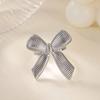 Ribbon Bow Stainless Steel Rings for Women Mama 18K Gold-plated Anti Fading Open Ring Wedding Jewelry Vacation Accessories Gifts