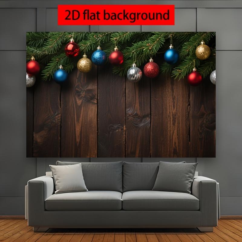 1Pcs Realistic Dark Brown Wood Decoration Background Winter Backdrop Decorations For Photo Studio Photo Booth Christams Party