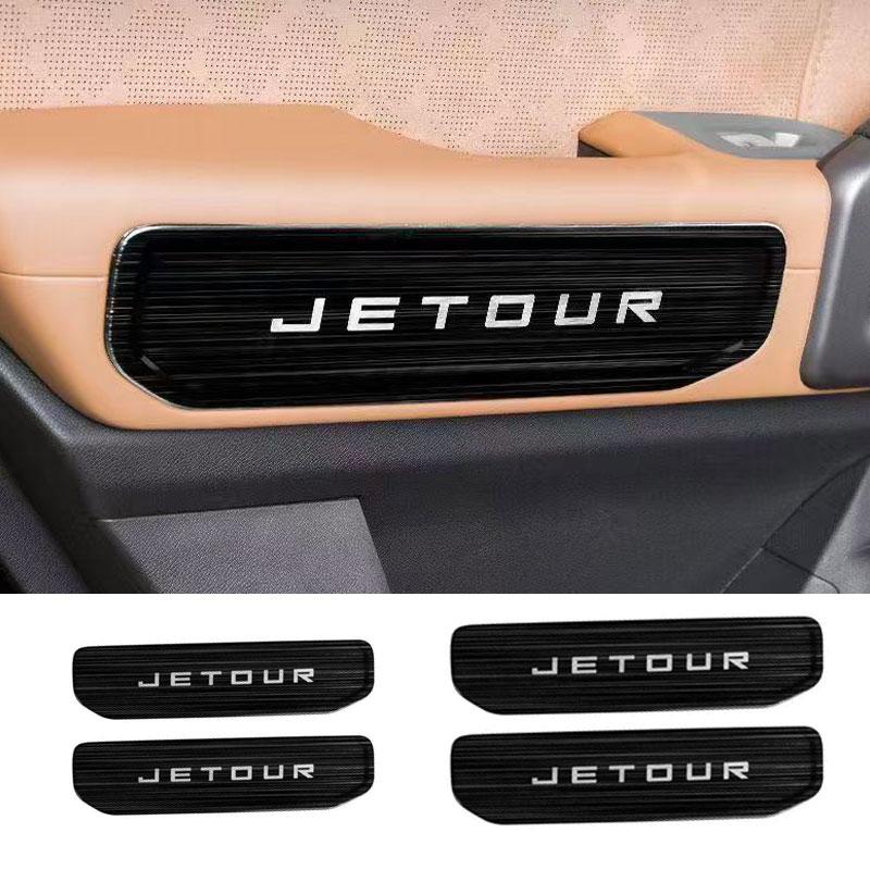 New Condition Jetour Traveler T2 Door Handle Cover Plate Stainless Steel Black Storage Box Parts for Retrofit/Upgrade