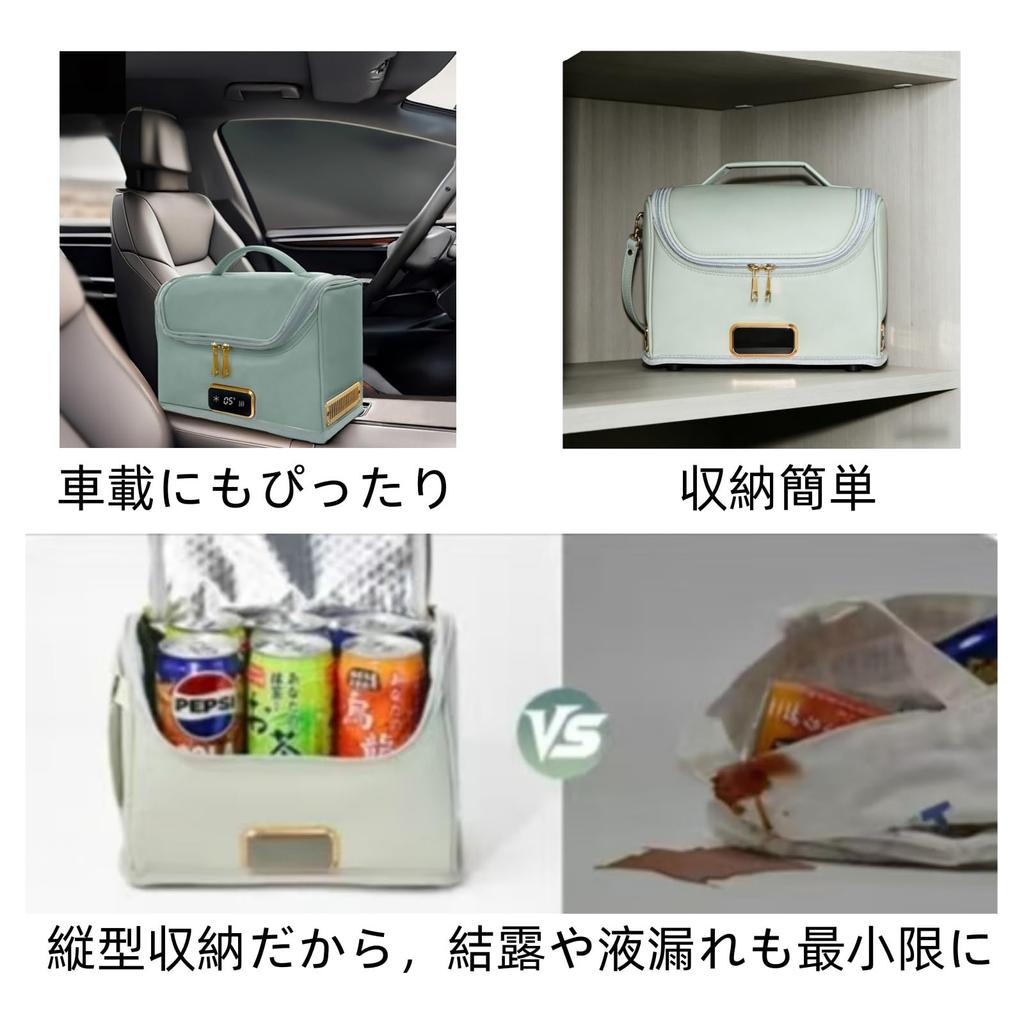 Car Portable Cooler Car Cooler Compact Insulated Lunch Outdoor Cooler Peltier USB Car Mobile Use OK Practical 4L Size Lightweight Cooler/Heated Bag,