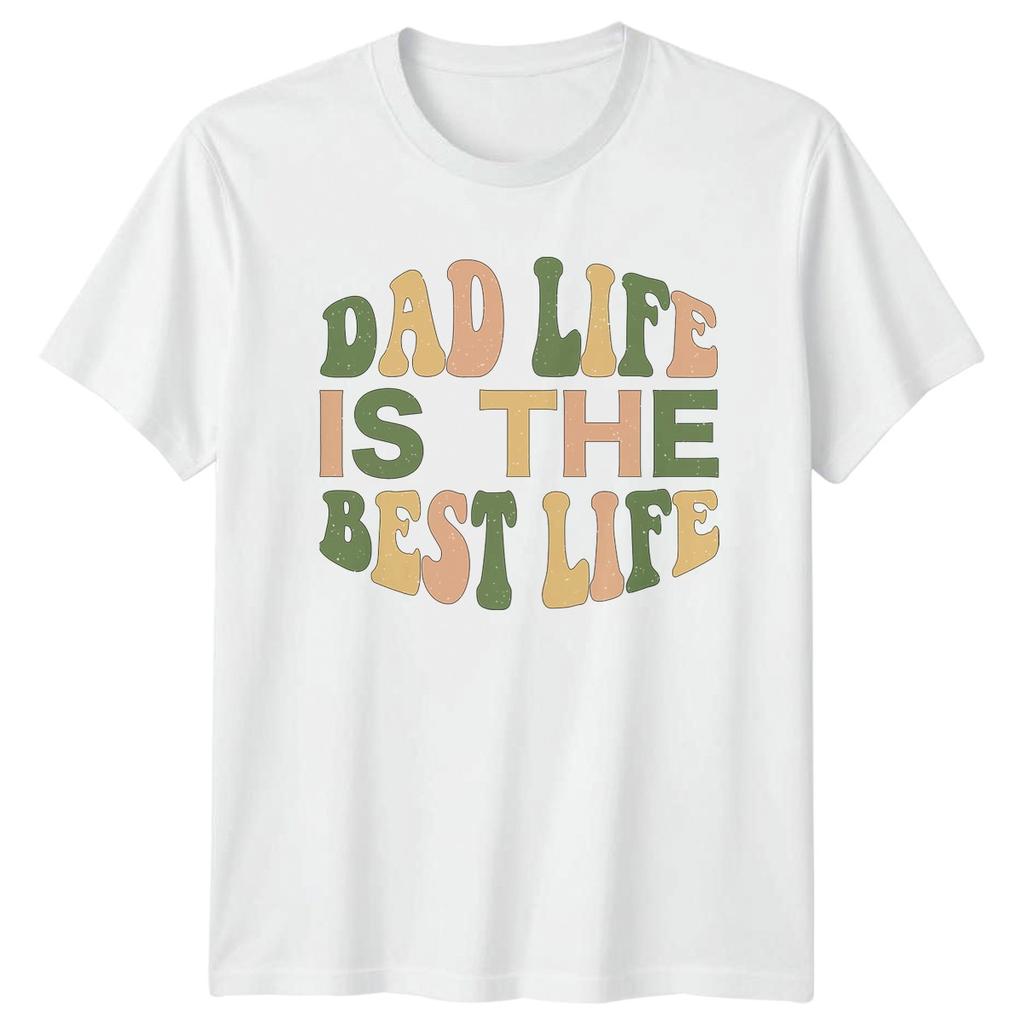 Dad Life Is The Best Unisexs TShirt Retro Style Fatherhood Fathers Day Gift