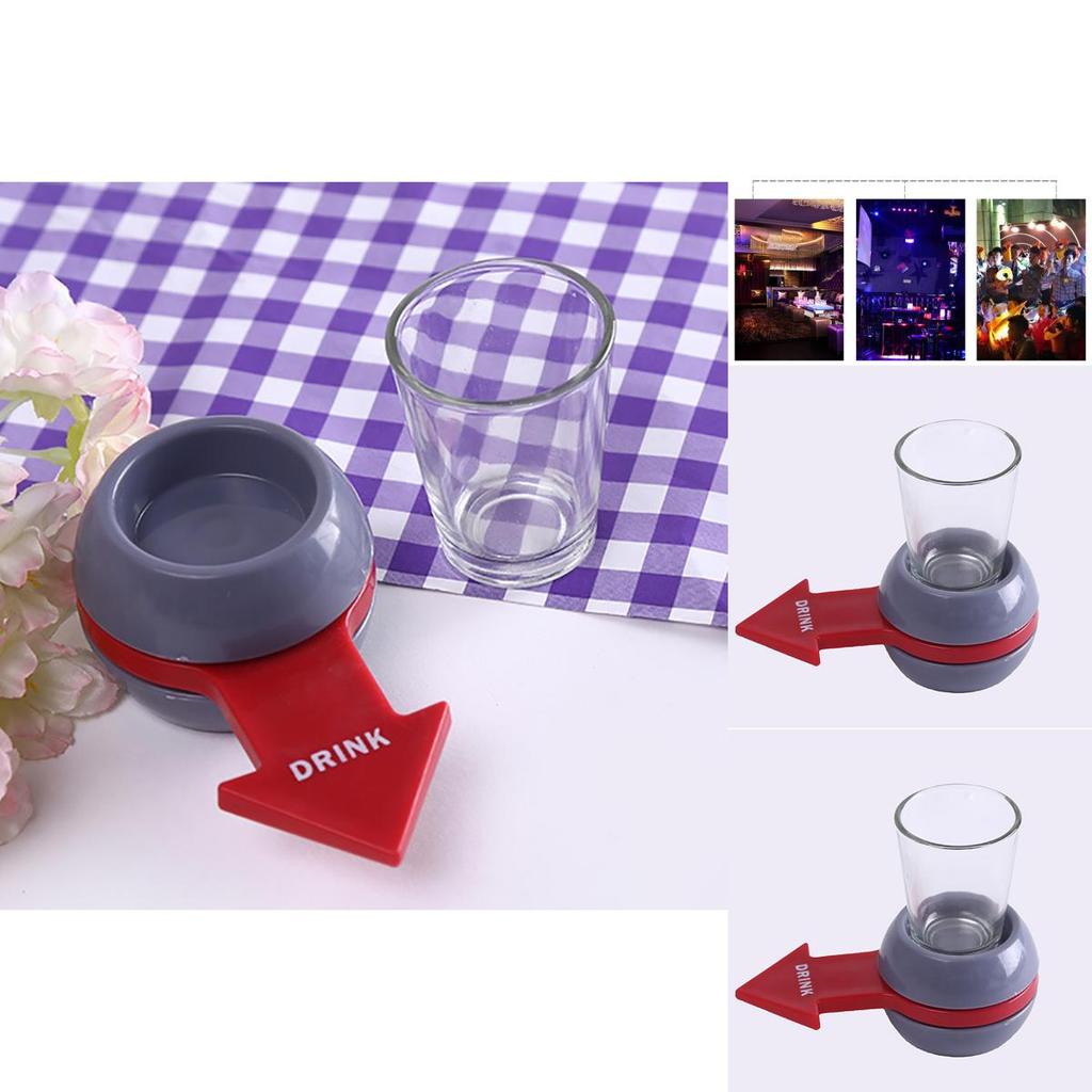 Spin The Shot Entertaining Drinking Game With A Bold Spinning Arrow Shot Glass