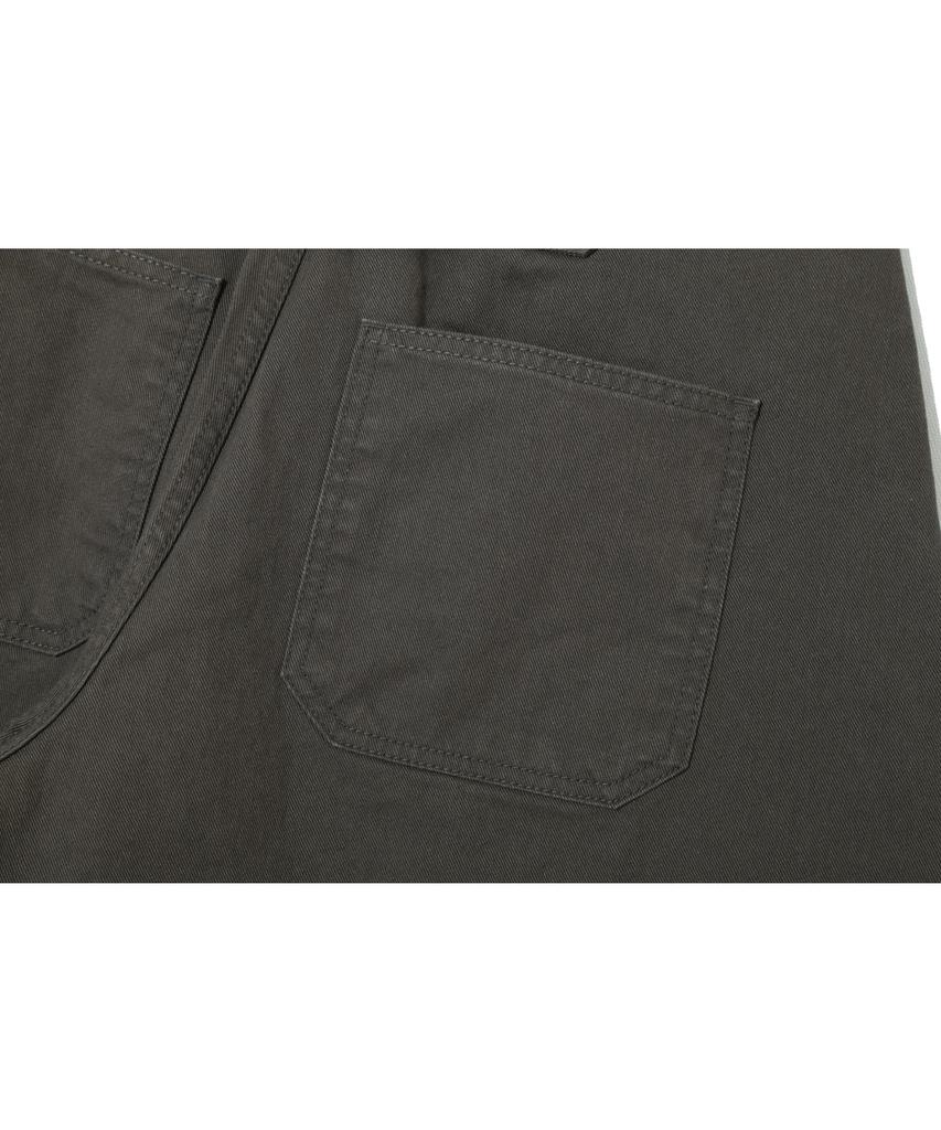 BASEMOMENT Cinch Back Curved Bermuda Pants Mocha Smoke