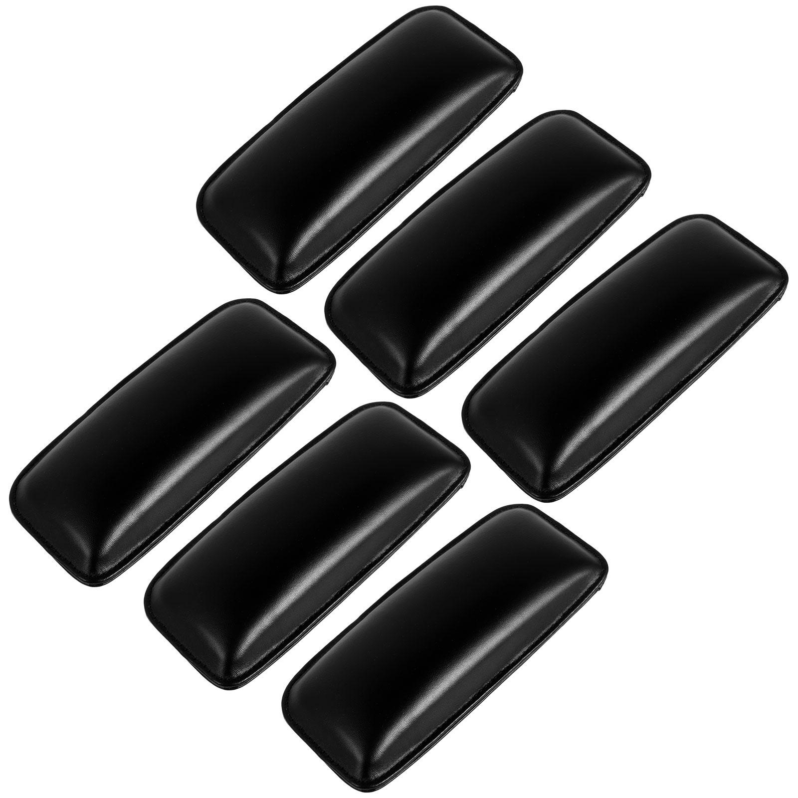 

6 шт. автомобильные наколенники автомобильная центральная консоль кожаная наколенник подлокотник двери автомобиля поддержка локтя колено защитная накладка для ног чёрный