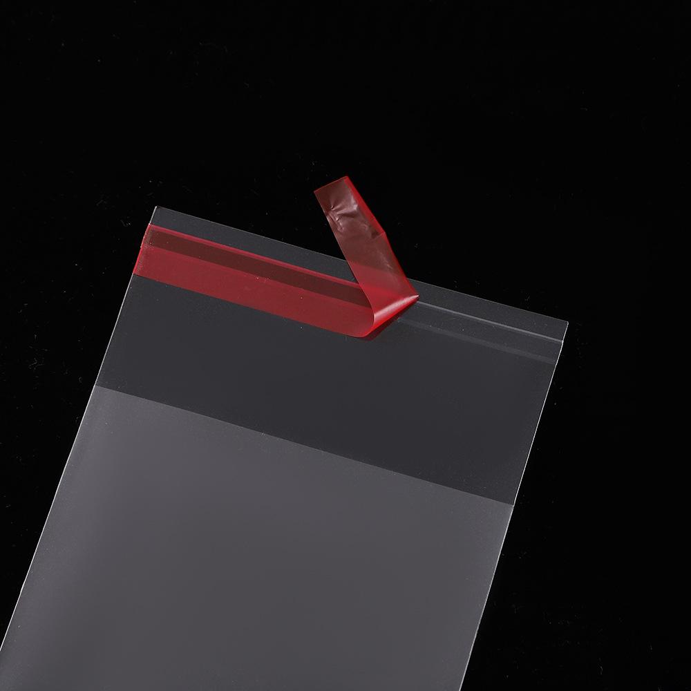 Transparent Self Sealing OPP Plastic Bag Retail Display Storage Packaging Bag with Hanging Holes for Jewelry Multi Specification Self-adhesive Pouch