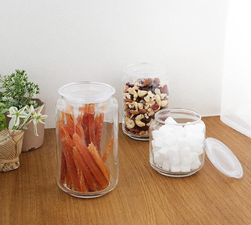 Bestco Glass Jar Storage Container Pure Jar Rondo Luminarc 0.5L ND-5761