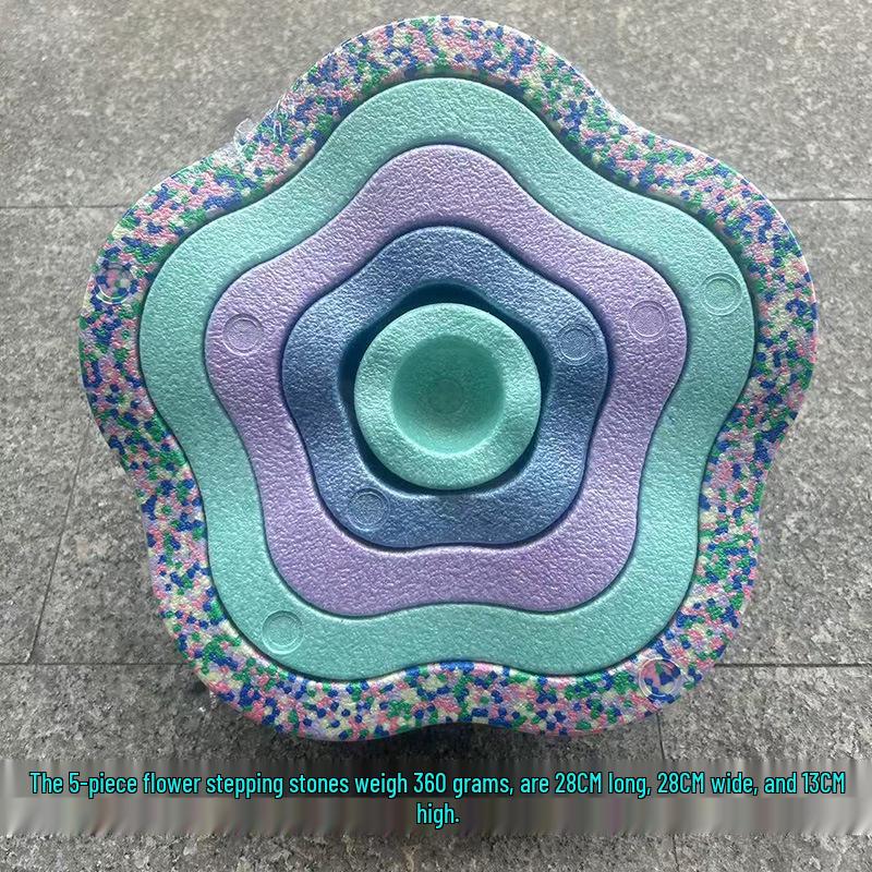 „Trittsteine für Kinder: Sensorisches Gleichgewicht und frühpädagogische Regenbogenpfade"