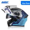 Jiekai Full-Face Flip-Up Motorcycle Helmet for Men & Women - Winter Electric Vehicle Safety Helmet