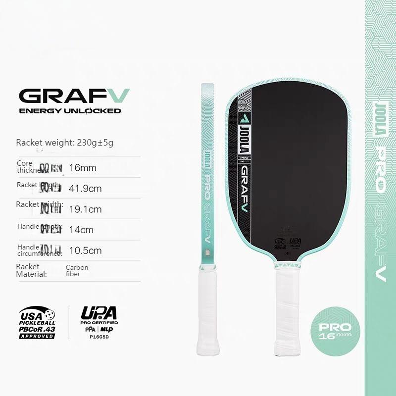 5th Gen Thermoformed Carbon Pickleball Paddle 16mm Dynamic Energy Core High Performance Competition Racket