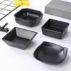 Jing Zhou Yuan Commercial Melamine Black Dipping Dishes