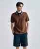 SERGIO TACCHINI M Double Knit Open Collar Polo