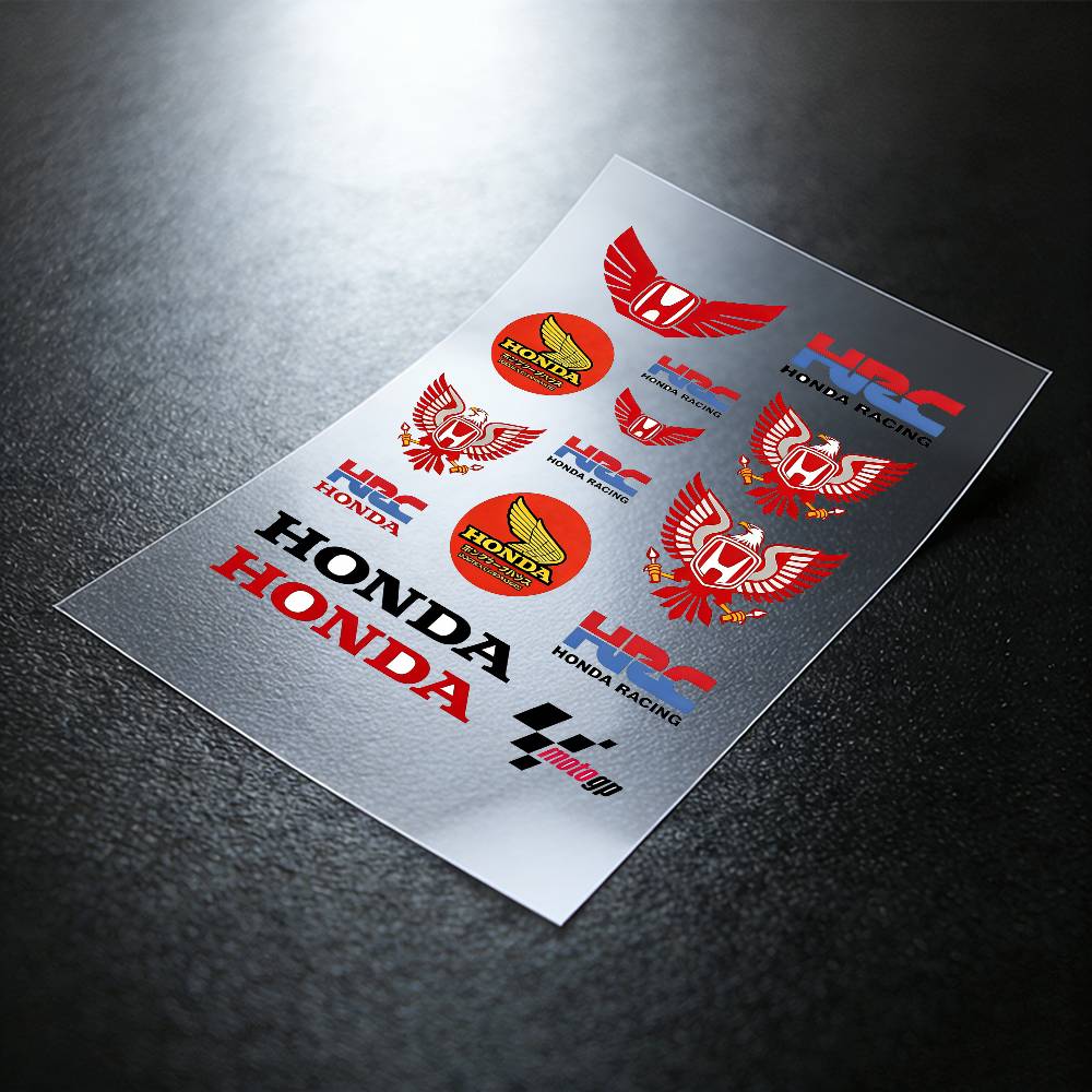 ARA1 For Honda Reflective Motorcycle Stickers, 3M Safety Warning At Night In The Dark Scooter Helmets