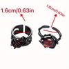 European and American Style Dark Pomegranate Red Ring for Couples, Stackable Index Finger Ring, Retro Black Thorn Open Ring