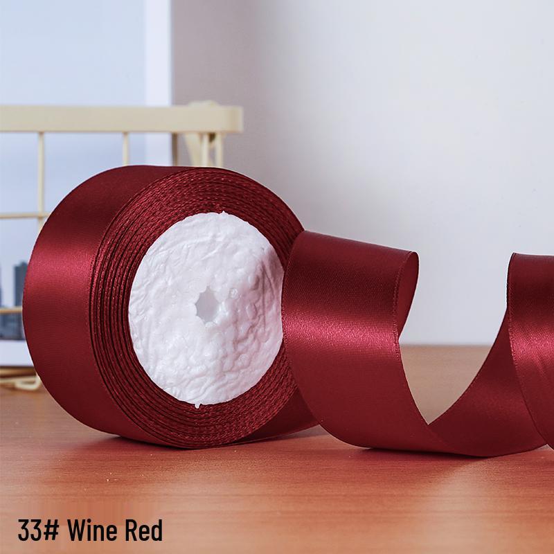 Cinta de Rosa de Seda Hecha a Mano de 4 cm para Envolver Regalos y Joyería DIY