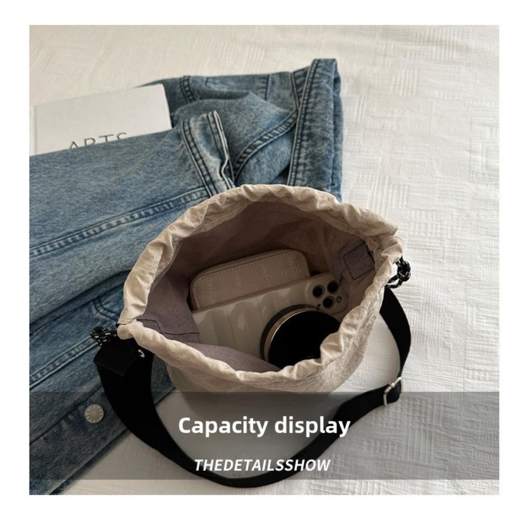 Ladies' Shoulder Bag - Urban Style Minimalist Small Handbag with Pleated Design and Adjustable Shoulder Straps, Suitable for Commuting