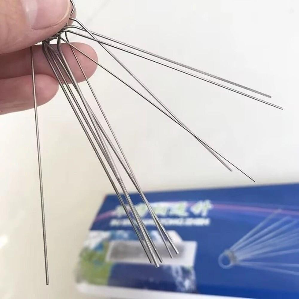 0.4-1.6mm Stainless Steel Needle Brushes Set Welding Torch Through-Needle  for Bathroom
