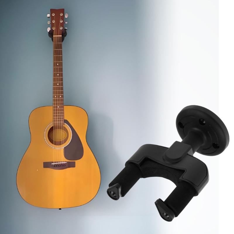 Plastic Instrument Wall Hanger Secure Guitar Violin Holder Easy Installation Space Efficient Organizer Plastic Texture