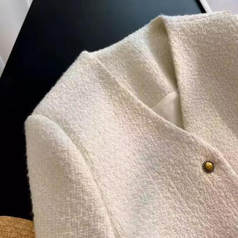 Chaquetas de Moda Mujer Casual Cuello en V Abrigos Exteriores de Primavera Manga Larga Chaquetas