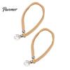 Tool-free Curtain Clips 2Pcs Tiebacks Rope with Crystal Decor, Decorative Tie No Drill Buckle Back, Holdbacks Ropes for Home Office Living Room