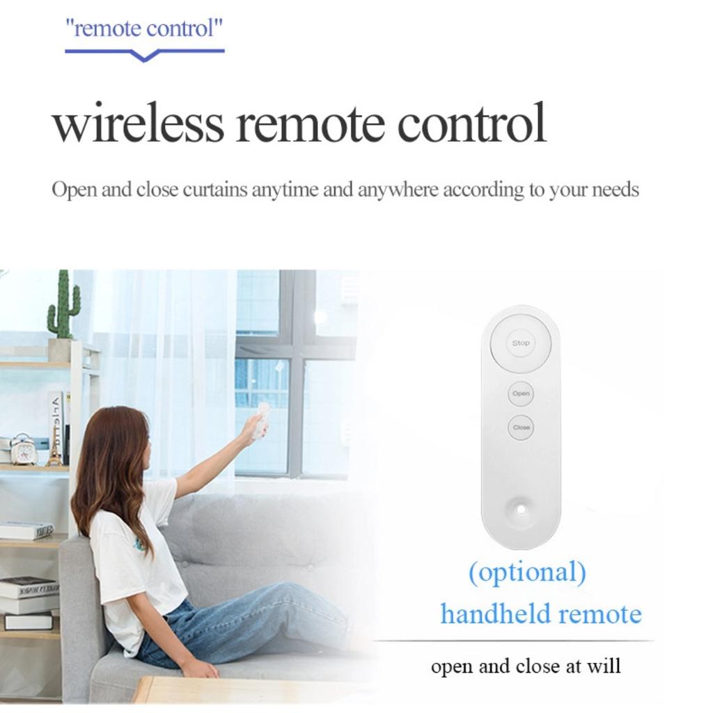 WiFi Curtain Robot, Smart Home Curtain Assistant, Remote-controlled Automatic Smart Electric Curtain Motor