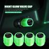4PCS Luminous Tire Valve Caps Multi-color Night Glowing Decor For Jaguar S-Type F-Type X-Type F-Pace I-Pace E-Pace XJR XE NN71