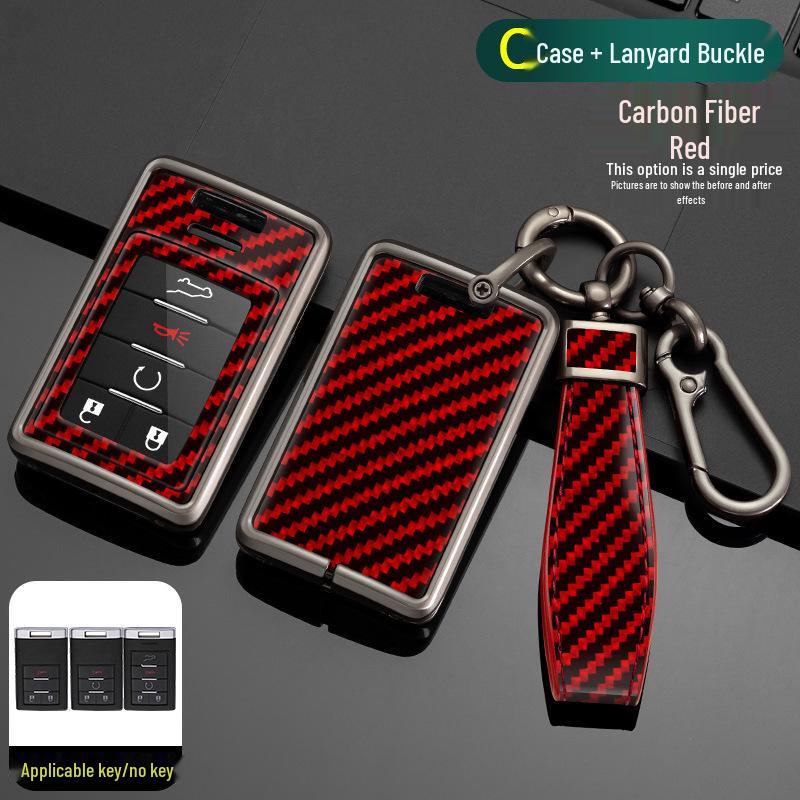 Premium Key Case for Cadillac XTS, SLS, Seville, CTS, SRX, Escalade, ATS - Men's Luxury Accessory