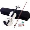 Hallstatt V-12/WH White Violin, 4/4 Size (Standard Size)
