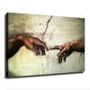 YjanzP Michelangelo Buonarroti - Hand of God Poster Wall Art Canvas Painting Posters and Prints Wall Art Pictures for Living Room Bedroom Background