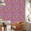 Purple and violet flowers wallpaper for living room and bedroom 50x1000