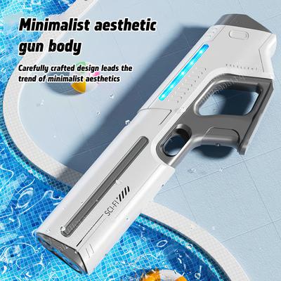 Children's Fully Automatic Water Storage Gun Large Capacity Electric Water Absorbing Toy Gun Summer Outdoor Water Toy Gift