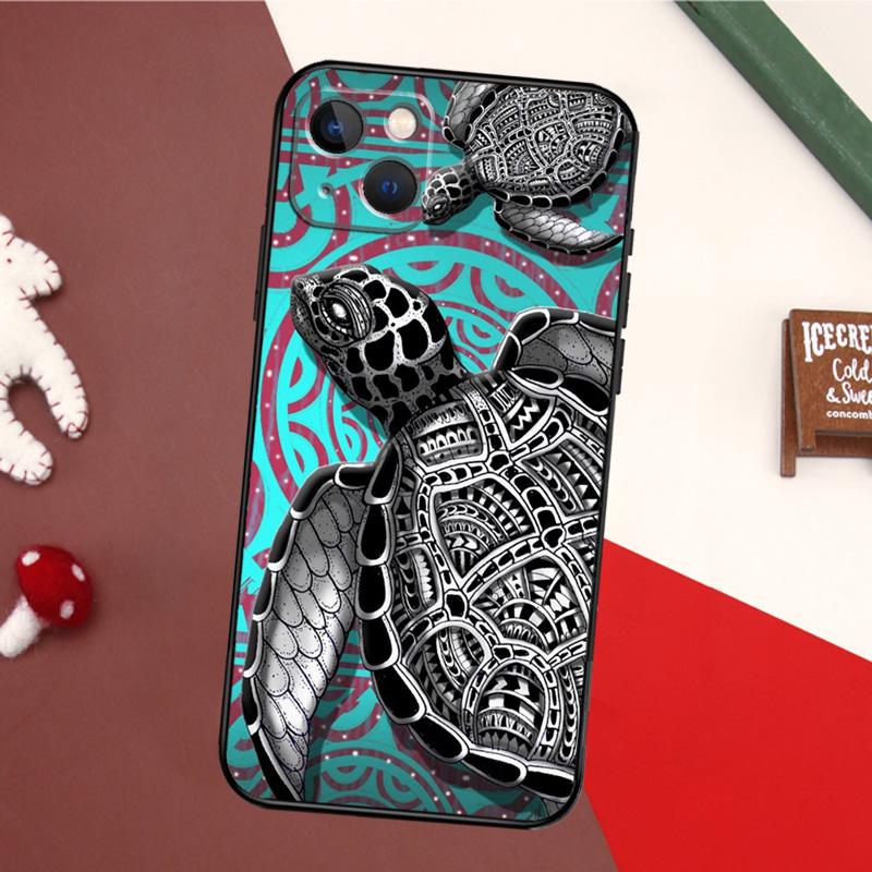 Swimming Freshwater Sea Turtles Case For iPhone 14 Pro Max 16 15 11 12 13 17 Pro Max mini 15 16 Plus 16e 17 Air Back Cover