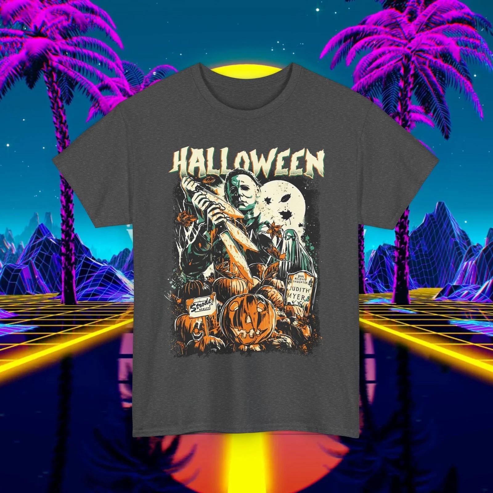 Michael Myers Halloween T-shirt Unisex 80s Horror Movie Scary Killers 1970s XL