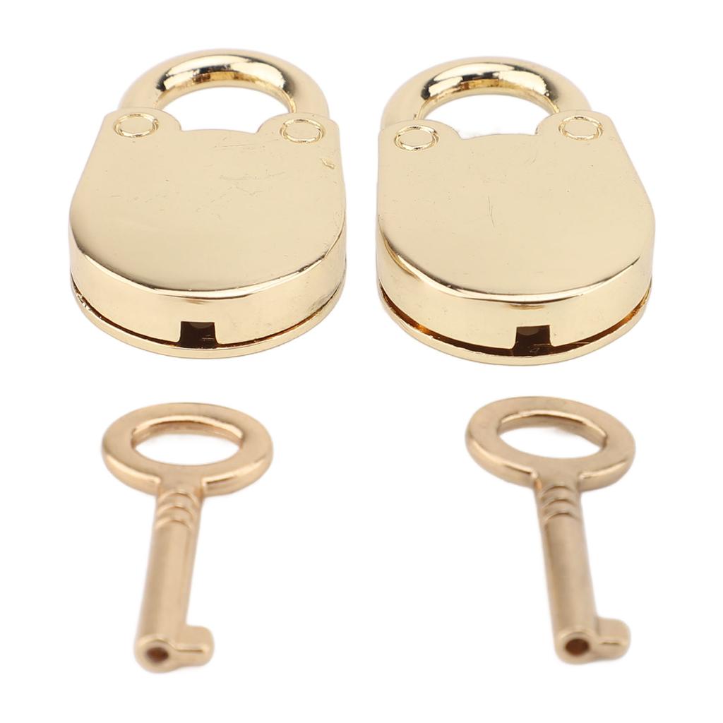 2 Stück Vorhängeschlösser mit Schlüsseln Zinklegierung Niedliche Bärenform Hängeschloss für Schmuckschatulle Aufbewahrungsschrank Handtasche