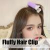 4pcs Women Hair Root Clip Fluffy Hair Volumizing Hair Styling Roller Clip for Daily Use Purple