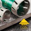 1Pcs 45 Steel Material Quick Drilling Dry Drill Hole Opener Special Tile Hole Saw Thickened Body Brazed Tip Ceramic Drill Bit