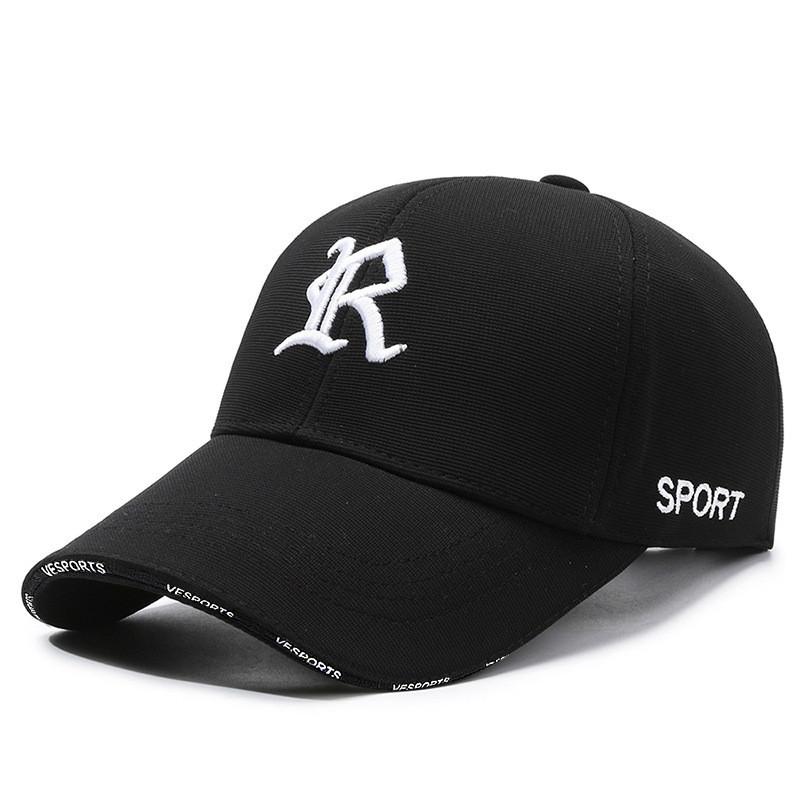 Spring Embroidered R Letter Baseball Cap With Adjustable Fit For Casual Men Women