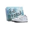 Air Jordan 1 Low Silver Wind Galloping Step Cushioning, Wear Resistant Low Top Vintage Basketball Shoes Men's 553558-132(Team44-)