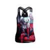 Skull digital printing body sling vest female Halloween hollow belt vest casual breathable bottoming shirt