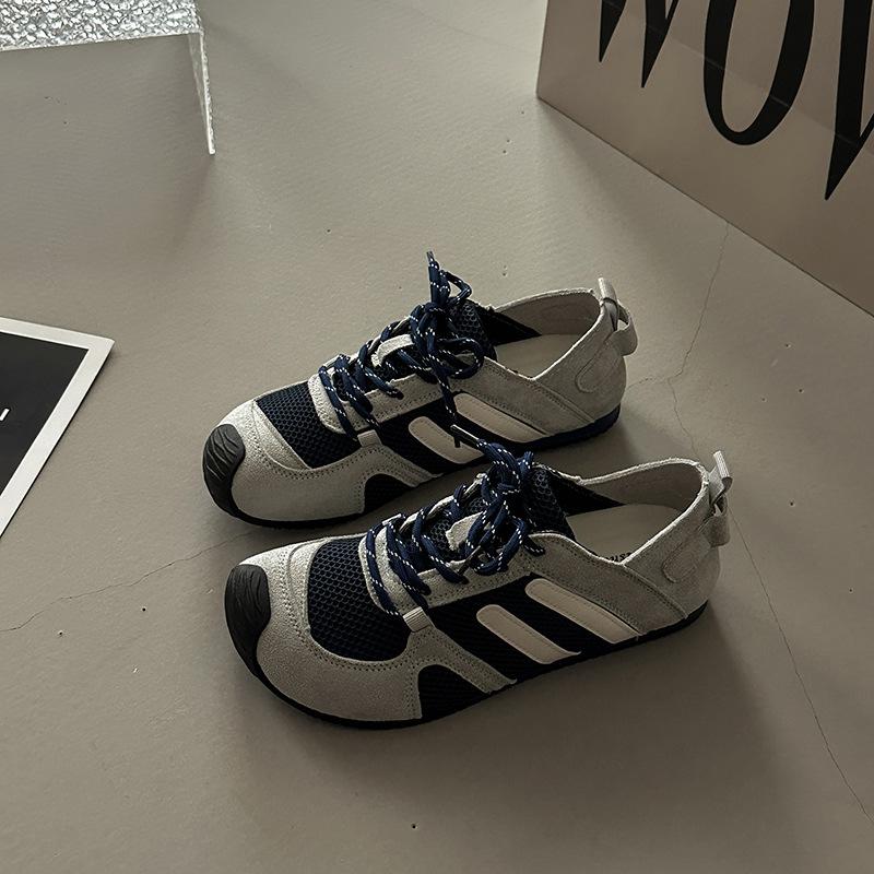 

Stylish simple and versatile mesh breathable casual moral training shoes women s summer retro classic sports shoes girls Forrest Gump shoes 35 синий