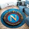 SSC Napoli Custom Name Round Area Rug,Carpet Rug for Living Room Bedroom Sofa Playroom Decor,Non-slip Floor Mat