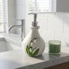 Vintage Bellflower of the Valley Embossed Bottle Freestanding Retro Hand Soap Holder  Kitchen